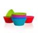 BANQUET Silikonowe formy na babeczki 12 szt. Muffin Cups 6cm - 3,75cm x 2,7cm 3122012MIX