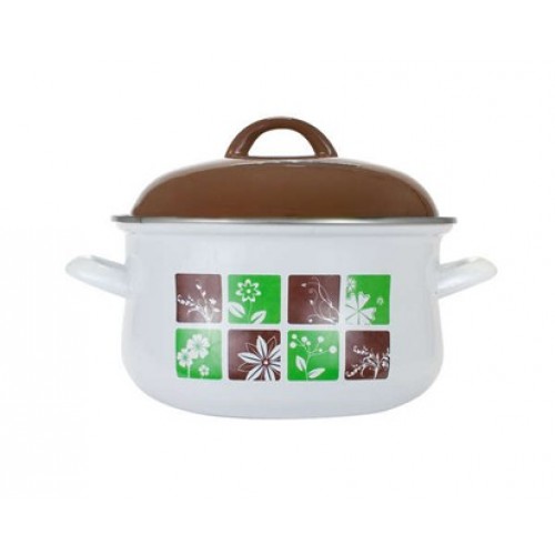 BANQUET Emaliowany garnek 22 cm DOMINO KA 13SM122CHPK