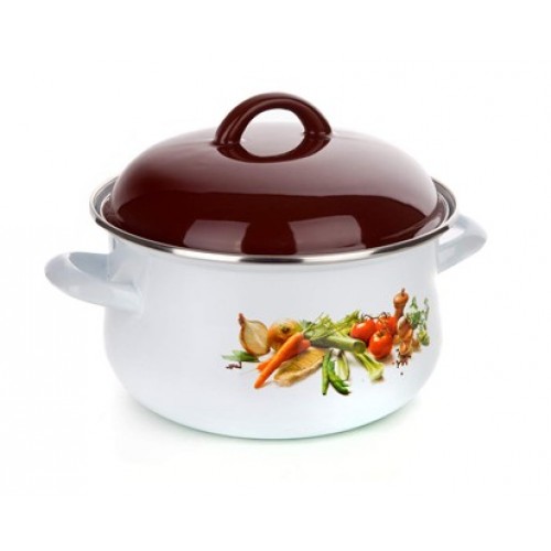 BANQUET Emaliowany garnek 22 cm Warzywa 13SM1CLH22 BANQUET Emaliowany garnek 22 cm Warzywa 13SM1CLH22