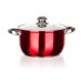 BANQUET Garnek z pokrywką 5,7 L Maestro Red czerwony 48HF09RC24