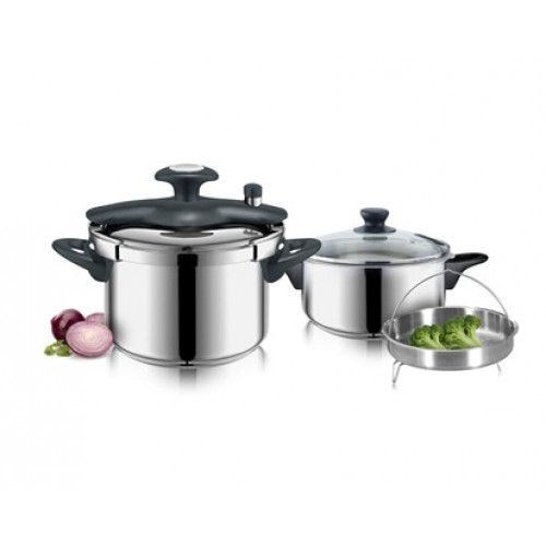 BANQUET Zestaw 2 szt. garnków ciśnieniowych + 5 szt. akcesoriów INTEGRA 23DSS2240-60