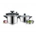 BANQUET Zestaw 2 szt. garnków ciśnieniowych + 5 szt. akcesoriów INTEGRA 23DSS2240-60