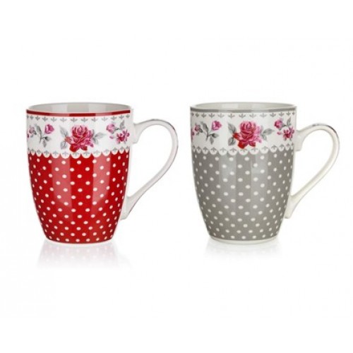 BANQUET Kubek ROSA 340 ml, assorted 60220006 BANQUET Kubek ROSA 340 ml, assorted 60220006