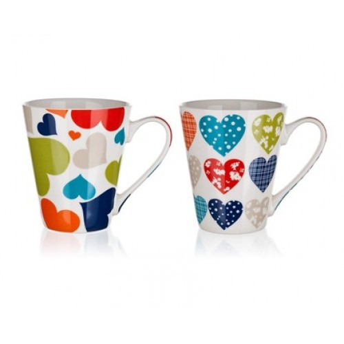 BANQUET Kubek HEARTS 300 ml, serca 60220010 BANQUET Kubek HEARTS 300 ml, serca 60220010