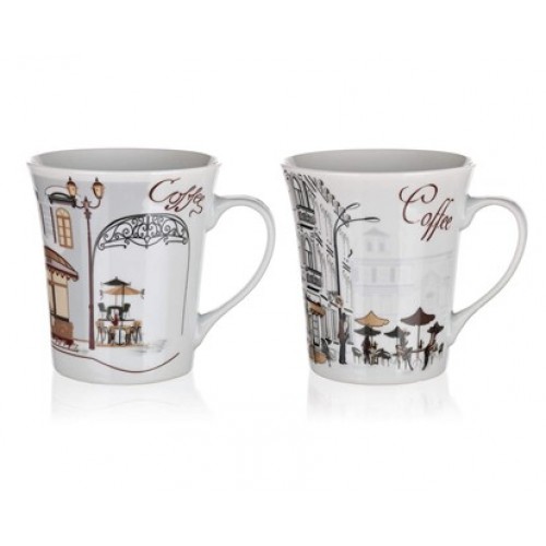 BANQUET Kubek Cafes 340ml, assorted/mix 60220018 BANQUET Kubek Cafes 340ml, assorted/mix 60220018