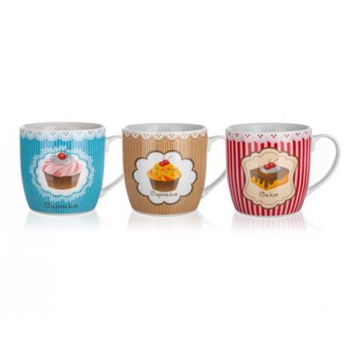 BANQUET Kubek MUFFINS 340 ml, assorted 60220023 BANQUET Kubek MUFFINS 340 ml, assorted 60220023