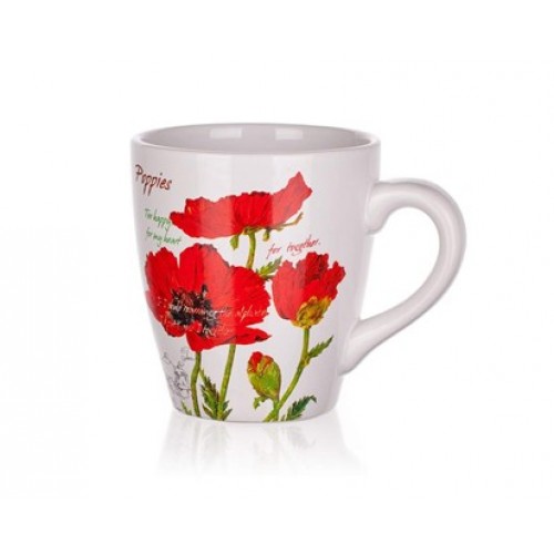 BANQUET Kubek 500 ml Red Poppy czerwone maki 60ZF1272RP