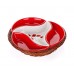 BANQUET Miseczki w koszyku 4 szt. Red Poppy 23 cm 601556RP