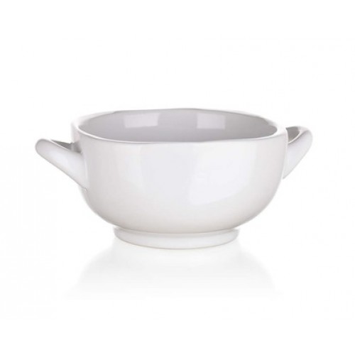 BANQUET Miska z uchwytami 370 ml PUNTO biała 60220043