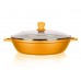BANQUET Patelnia ceramiczna z pokrywką Gourmet Ceramia ORANGE 40SPB28CCO