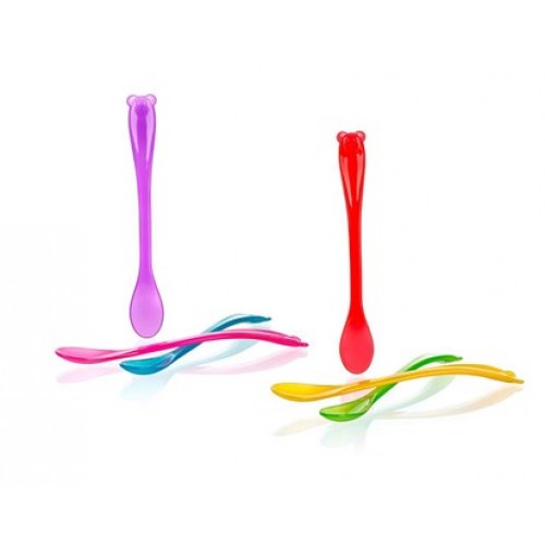 BANQUET Łyżeczki plastikowe dla dzieci, długie 3 szt. Mix kolorów 55LCSKDS3