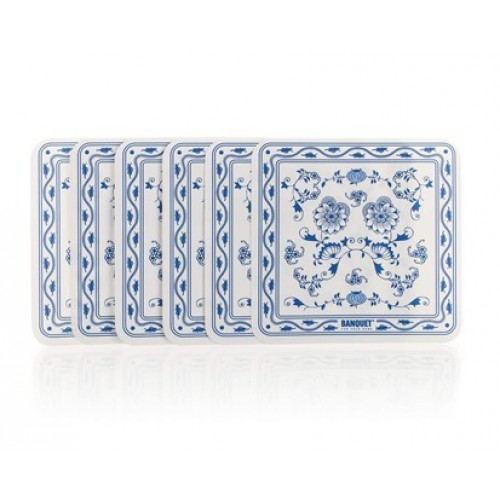 BANQUET 6-częściowy zestaw podkładek z tworzywa sztucznego 10x10 cm ONION 12CF43285CST BANQUET 6-częściowy zestaw podkładek z tworzywa sztucznego 10x10 cm ONION 12CF43285CST