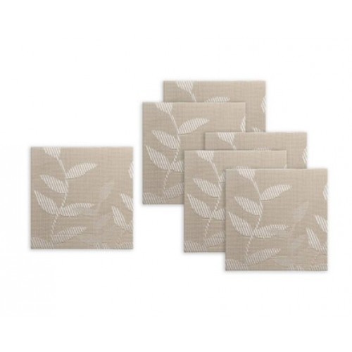 BANQUET 6-częściowy zestaw serwetek na stół, 10x10cm Leaf Nature 12FHH99038N BANQUET 6-częściowy zestaw serwetek na stół, 10x10cm Leaf Nature 12FHH99038N