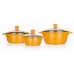 BANQUET Gourmet Ceramia Zestaw 3 garnków Orange 40SBSETCCO