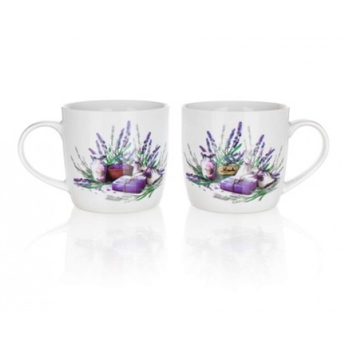 BANQUET Zestaw 2 kubków LAVENDER 360 ml 60JG007 BANQUET Zestaw 2 kubków LAVENDER 360 ml 60JG007
