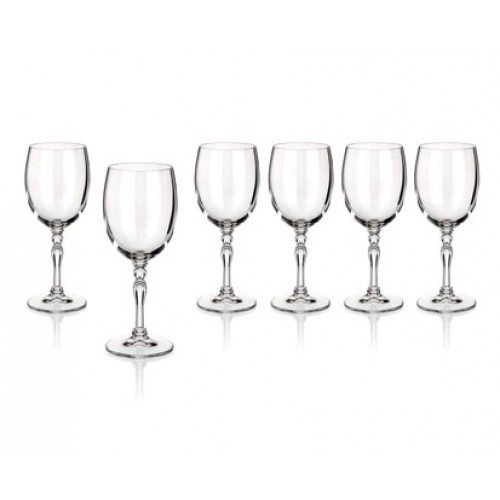 BANQUET CRYSTAL Lucille 6-częściowy zestaw kieliszków do czerwonego wina, 250 ml 02B4G0052