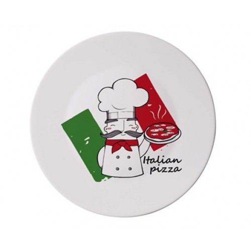 BORMIOLI PIZZA CHEF Talerz do pizzy PIZZA 33 cm „ włoska pizza” 05419320D