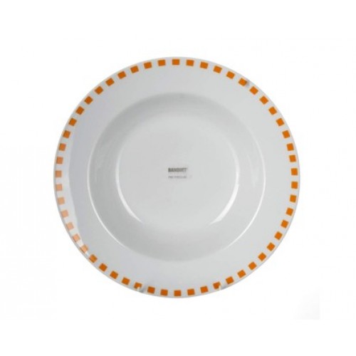 BANQUET CUBITO ORANGE Talerz głęboki 21,6 cm 60111W112202 BANQUET CUBITO ORANGE Talerz głęboki 21,6 cm 60111W112202
