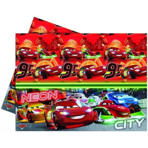 PROCOS Plastikowy obrus 120x180 cm Cars Neon 4482630 PROCOS Plastikowy obrus 120x180 cm Cars Neon 4482630