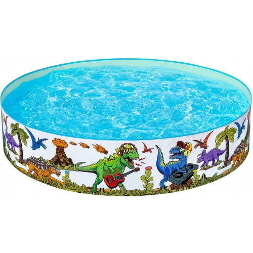 BESTWAY Fill 'N Fun Dinosaur Basen do zabawy dla dzieci, 183 x 38 cm 55022