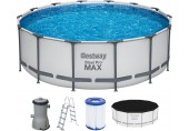 BESTWAY Steel Pro Max Basen stelażowy 427 x 122 cm, z filtracją kartuszową 5612X