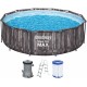 BESTWAY Steel Pro Max Basen stelażowy 366 x 100 cm, z filtracją kartuszową 5614X