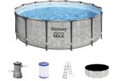 BESTWAY Steel Pro Max Basen stelażowy 427 x 122 cm, z filtracją kartuszową 5619D