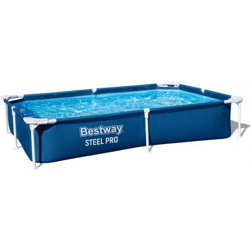 BESTWAY Steel Pro Basen stelażowy 221 x 150 x 43 cm, bez filtracji 56401