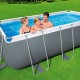BESTWAY Power Steel Basen stelażowy 412 x 201 x 122 cm, z filtracją piaskową 56457