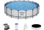 BESTWAY Steel Pro Max Basen stelażowy 549 x 122 cm, z filtracją kartuszową 56462