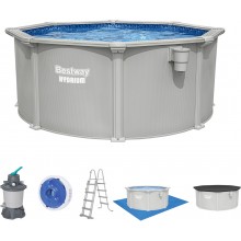 BESTWAY Hydrium Basen stelażowy 300 x 120 cm, z filtracją piaskową 56566