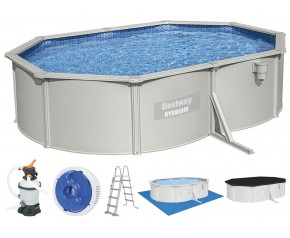 BESTWAY Hydrium Basen stelażowy 500 x 360 x 120 cm, z filtracją piaskową 56586