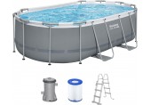 BESTWAY Steel Pro Max Basen 427 x 250 x 100 cm, z filtracją kartuszową 56620