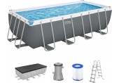BESTWAY Steel Pro Max Basen stelażowy 488 x 244 x 122 cm, z filtracją kartuszową 56670