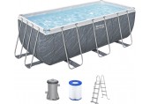 BESTWAY Steel Pro Max Basen stelażowy 412 x 201 x 122 cm, z filtracją kartuszową 56722