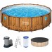BESTWAY Power Steel Swim Vista Basen stelażowy 488 x 122 cm, z filtracją kartuszową 56725