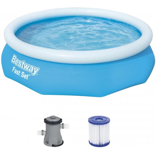 BESTWAY Fast Set Basen 305 x 76 cm, z filtracją kartuszową 57270
