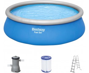 BESTWAY Fast Set Basen 457 x 122 cm, z filtracją kartuszową 57289