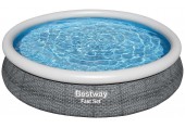 BESTWAY Fast Set Rattan Basen 366 x 76 cm, bez filtracji 57443