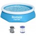 BESTWAY Fast Set Basen rozporowy 244 x 61 cm, z filtracją kartuszową 57450