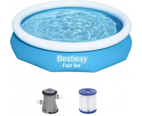 BESTWAY Fast Set Basen rozporowy 305 x 66 cm, z filtracją kartuszową 57458