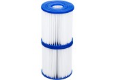 BESTWAY Filtr do pompy filtrującej Typ I, 2 szt, 1.249 l/h 58093