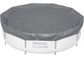 BESTWAY Pokrywa basenowa Premium 305 cm, szara, okrągła 58948