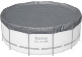 BESTWAY Pokrywa basenowa Premium 370 cm, szara, okrągła 58949