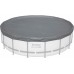 BESTWAY Pokrywa basenowa Premium 493 cm, szara, okrągła 58952