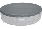 BESTWAY Pokrywa basenowa Premium 549 cm, szara, okrągła 58953