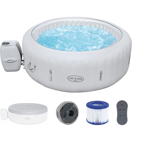 BESTWAY Lay-Z-Spa Paris AirJet Jacuzzi dmuchane, 196 x 66 cm, 4-6 osób 60013