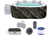 BESTWAY Lay-Z-Spa Hollywood AirJet Jacuzzi dmuchane, 180 x 180 x 66 cm, 6 osób 6001F