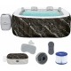BESTWAY Lay-Z-Spa Hollywood AirJet Jacuzzi dmuchane, 180 x 180 x 66 cm, 6 osób 6001F