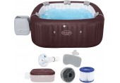 BESTWAY Lay-Z-Spa Maldives HydroJet Pro Jacuzzi dmuchane, 201 x 201 x 80 cm, 7 osób 6001U